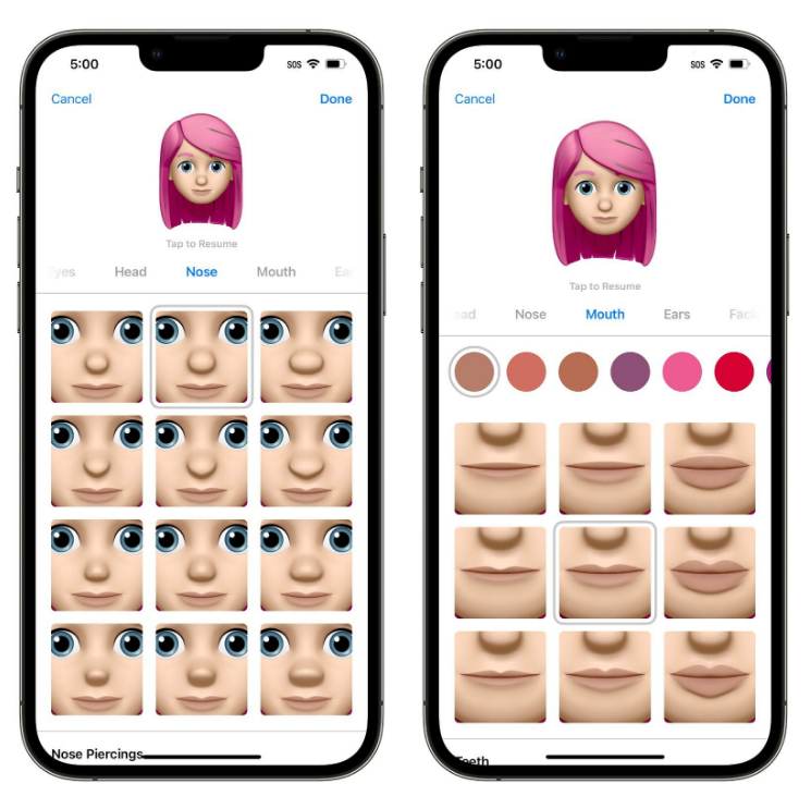 绥化苹果手机维修分享​iOS 16中的拟我表情有了哪些变化和升级 